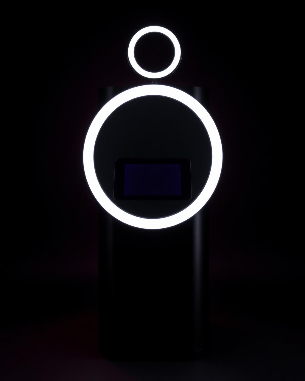 HB photo booth with LED ring light